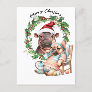 Cartão Postal De Festividades Tênis Natal temático