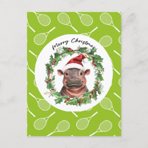 Cartão Postal De Festividades Tênis Natal temático