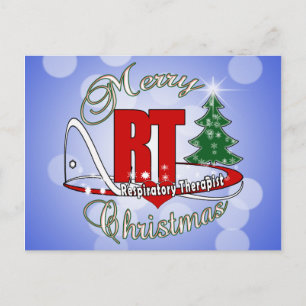 Cartão Postal De Festividades Terapêutica Respiratória de NATAL RT
