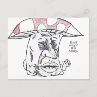 Cartão Postal De Festividades Terapia do Homem Cogumelo