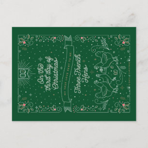 Cartão Postal De Festividades TERCEIRO DIA DE NATAL / Cartão de Natal