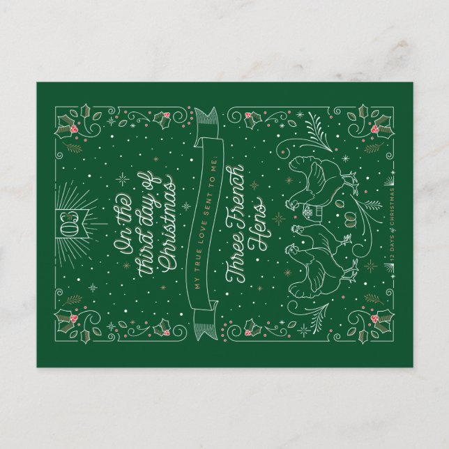 Cartão Postal De Festividades TERCEIRO DIA DE NATAL / Cartão-postal de Natal (Frente)