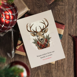 Cartão Postal De Festividades Tesouro Russo Charm Farmhouse Treasures com Deer X