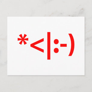 Cartão Postal De Festividades Texto do Elf Emoticon Xmas ASCII