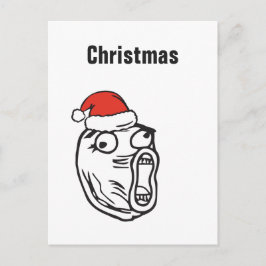 Cartão Postal De Festividades Texto feito sob encomenda do troll LOL de Memes do