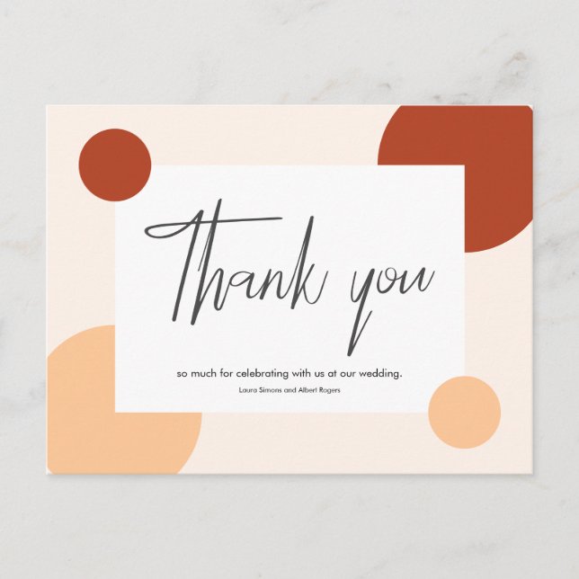 Cartão Postal De Festividades Thank you so much for celebrating with us our.. (Frente)