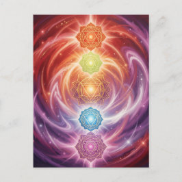 Cartão Postal De Festividades The 7 Chakras´10