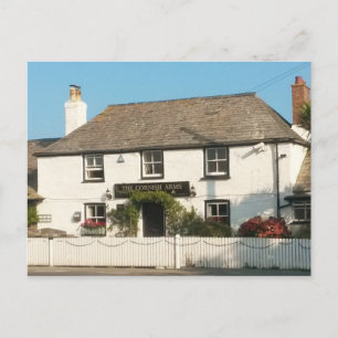 Cartão Postal De Festividades The Cornish Arms St. Merryn Cornwall England