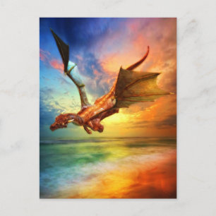 Cartão Postal De Festividades The Year of the Dragon