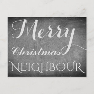 Cartão Postal De Festividades Tipografia do Quadro de Quocientes Feliz Natal