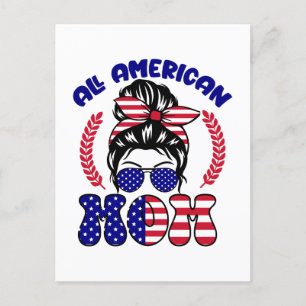 Cartão Postal De Festividades Toda Americana Mamãe-32169