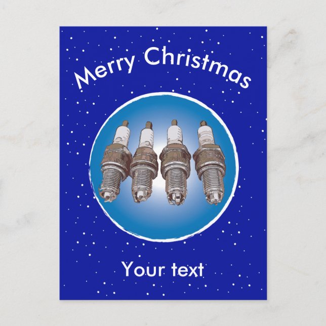 Cartão Postal De Festividades Tomadas de ignição do motor (Frente)