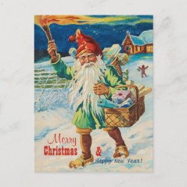 Cartão Postal De Festividades Tomate de Natal com tocha CC0938 Jenny Nyström