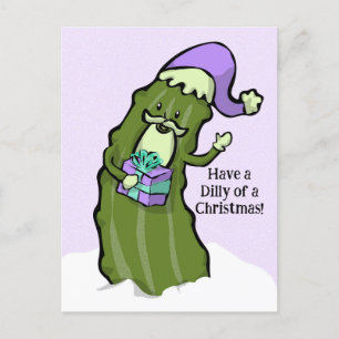 Cartão Postal De Festividades Tome uma DILHA de Natal