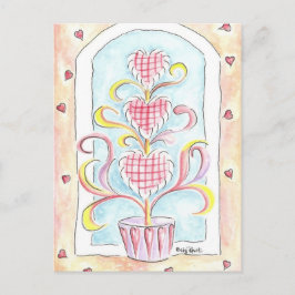 Cartão Postal De Festividades Topiary dos namorados