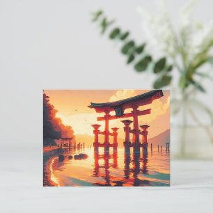 Cartão Postal De Festividades Torii da Luz Ascensão