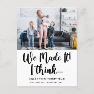 Cartão Postal De Festividades Tornamos Engraçado Cartão-Postal De Férias De Feli