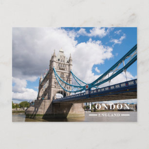 Cartão Postal De Festividades Torre da Ponte de Londres Viagem Diurna