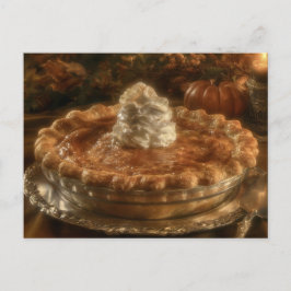 Cartão Postal De Festividades Torta de Abóbora