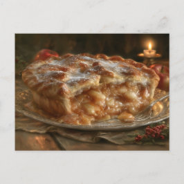 Cartão Postal De Festividades Torta de Maçã