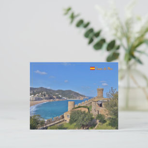 Cartão Postal De Festividades Tossa de Mar, viagem pela Espanha