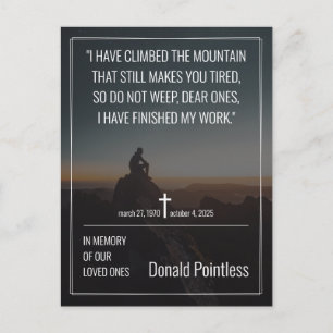 Cartão Postal De Festividades Trabalhos de vida