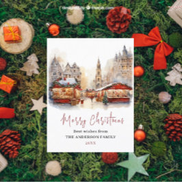 Cartão Postal De Festividades Tradicional Russo inverno Feliz Natal