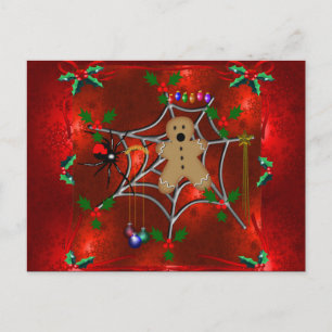 Cartão Postal De Festividades Trapped Gingerbread