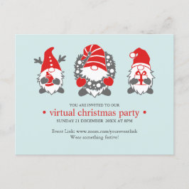 Cartão Postal De Festividades Três Gnomos Engraçados | Festa de Natal Virtual Mi