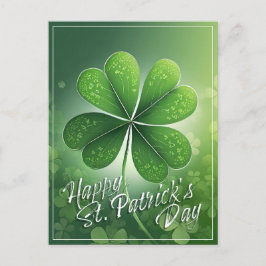 Cartão Postal De Festividades Trevos Verdes Feliz Dia de São Patrício (8) c