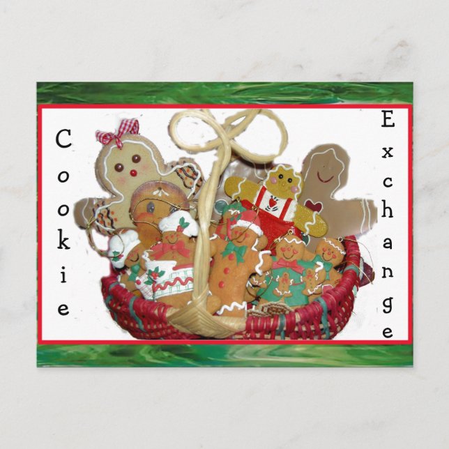 Cartão Postal De Festividades Troca de Natal (Frente)