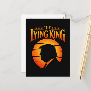 Cartão Postal De Festividades Trump O Rei Mentiroso Humor Sarcástico