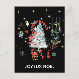 Cartão Postal De Festividades Tudo Natal Joyeux Noel Candy Candy Black