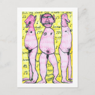 Cartão Postal De Festividades Tudo o que queremos para o Natal