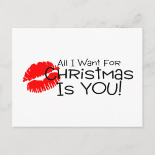 Cartão Postal De Festividades Tudo Que Eu Quero É Você