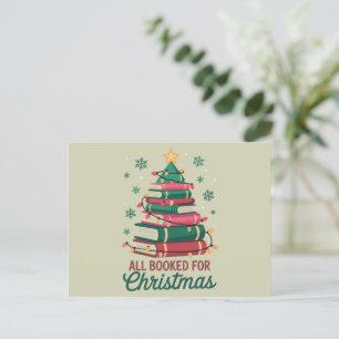 Cartão Postal De Festividades Tudo Reservado Para O Natal Bibliotecário Amante D