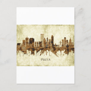 Cartão Postal De Festividades Tulsa Oklahoma Cityscape