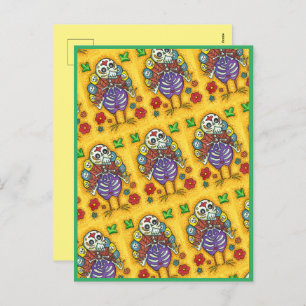 CARTÃO POSTAL DE FESTIVIDADES TURQUIA OSSOS COORDENTES AGRADECENDO AO CÉU DAS AV