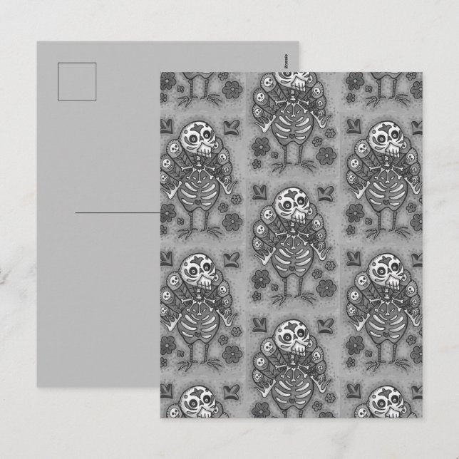 CARTÃO POSTAL DE FESTIVIDADES TURQUIA OSSOS COORDENTES AGRADECENDO AO CÉU DAS AV (Frente/Verso)