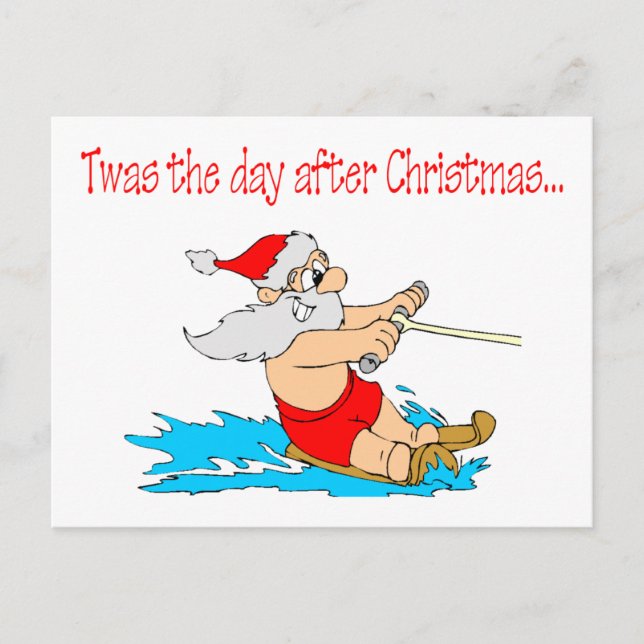 Cartão Postal De Festividades Twas The Day After Christmas (Frente)