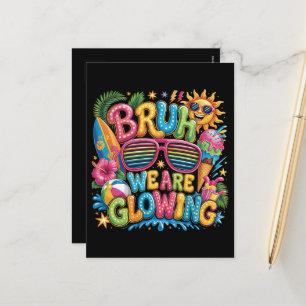 Cartão Postal De Festividades Último Dia De Aula Férias Tropicais