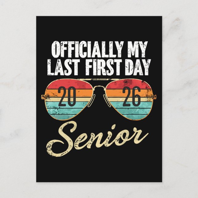 Cartão Postal De Festividades Último Mais velho do Primeiro Dia 2026 (Frente)