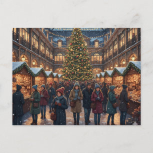 Cartão Postal De Festividades Um aconchegante Covent Garden - Natal em Londres