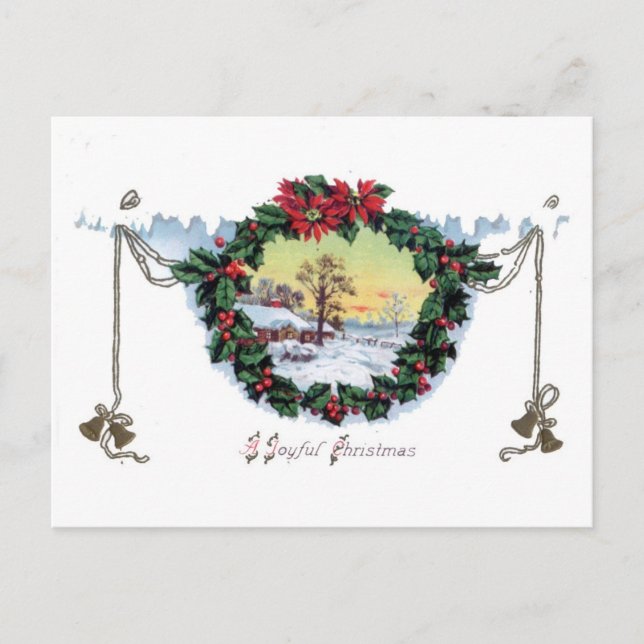 Cartão Postal De Festividades Um cartão de Natal alegre e velho (Frente)
