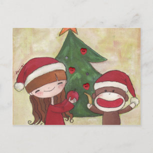 Cartão Postal De Festividades Um Cartão de Natal Muito Feliz