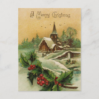 Cartão Postal De Festividades Um Cartão-Postal Feliz de Natal