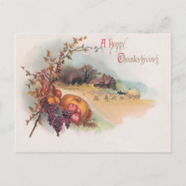 Cartão Postal De Festividades Um Cartão-Postal Feliz para Ação de Graças
