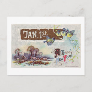 Cartão Postal De Festividades Um Feliz ano novo