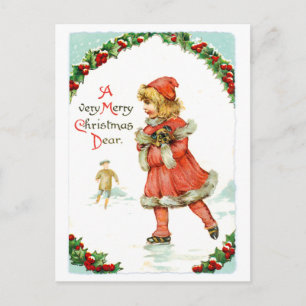 Cartão Postal De Festividades Um Feliz Natal Caros Natais vintages