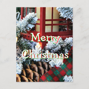 Cartão Postal De Festividades Um Lanterna de Natal 1558-1- -personalize-o